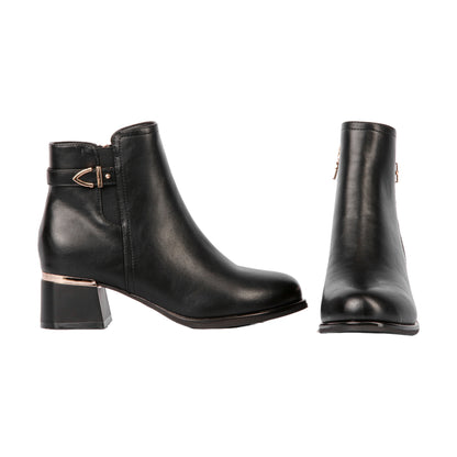 Block Heels Half Boot - 5 CM