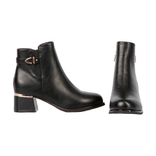 Block Heels Half Boot - 5 CM