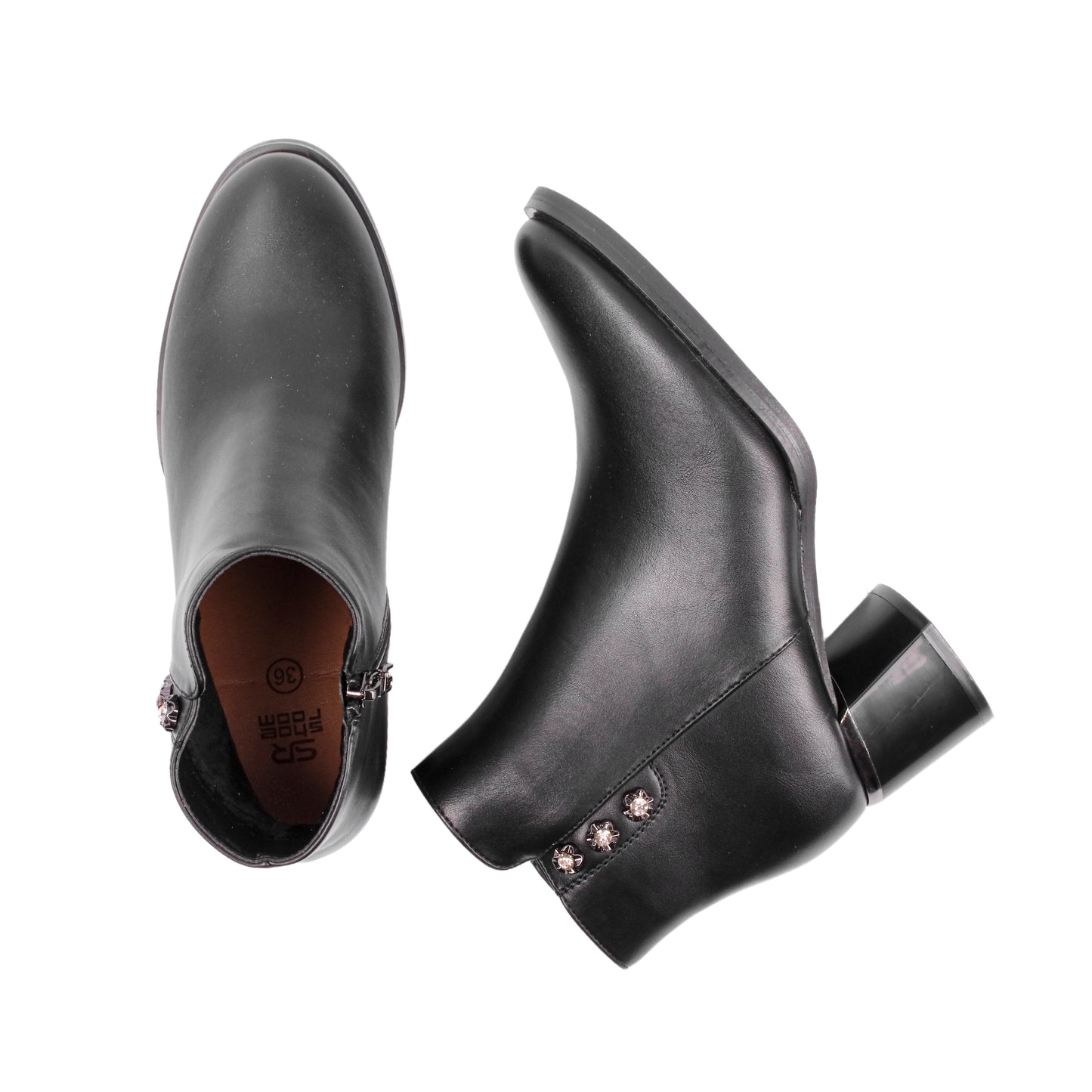 Simple Detailing Heeled Ankle Boot