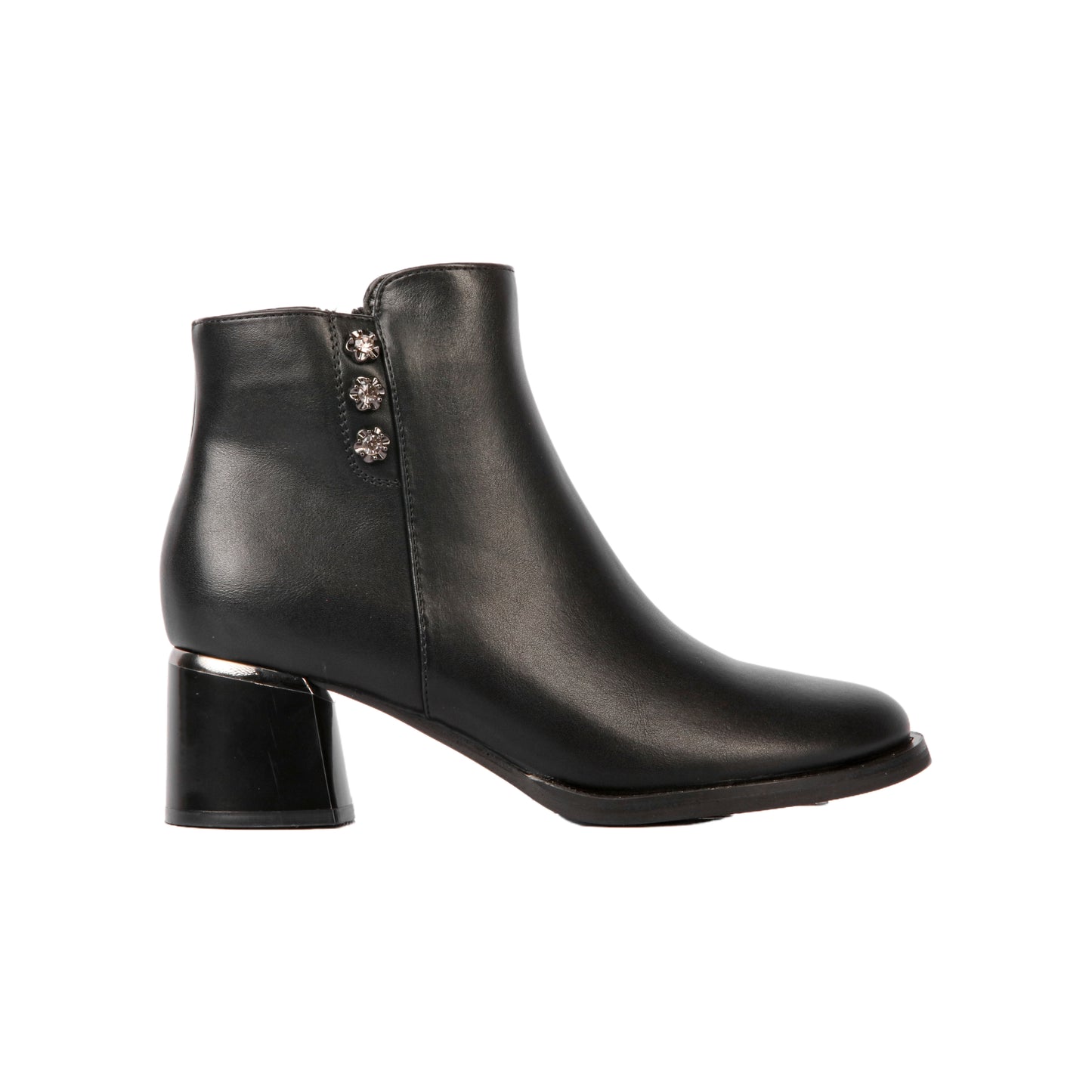 Simple Detailing Heeled Ankle Boot