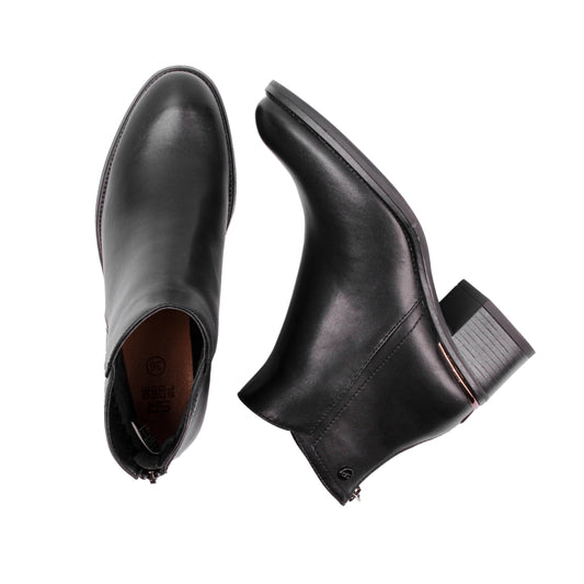 Back Zipper Half Boot - 5 CM