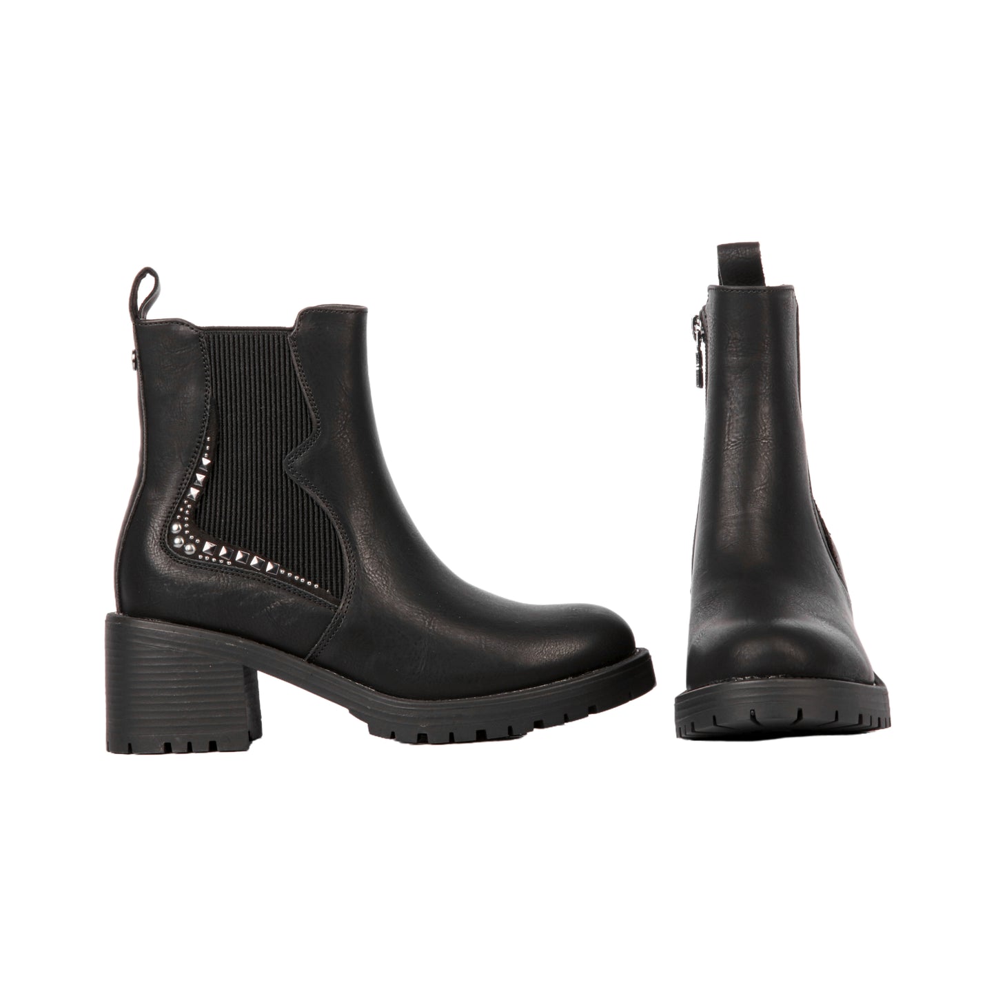 Studs Side Half Boot - 5 CM