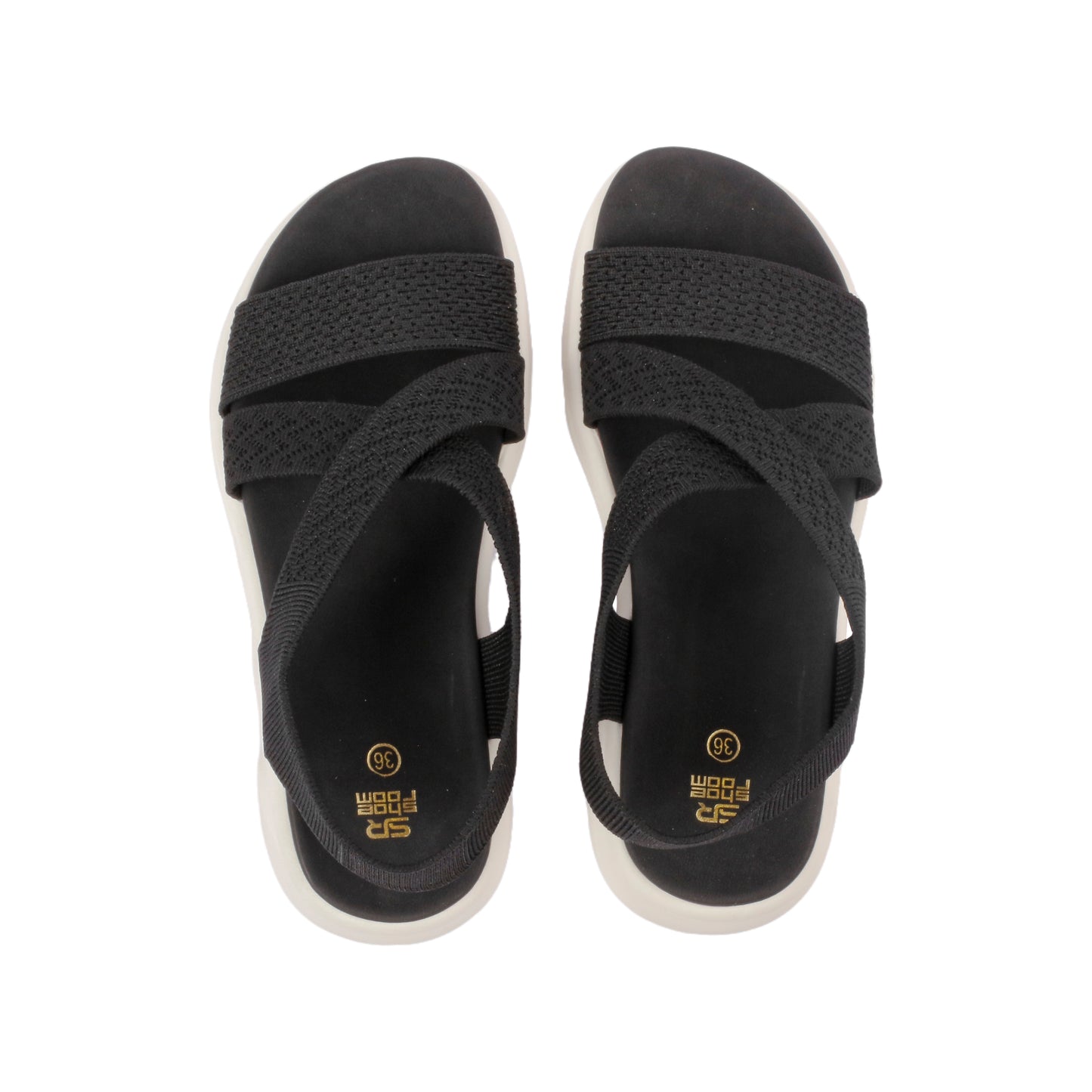 صندل مريح ذو رباط مرن حول الكاحل