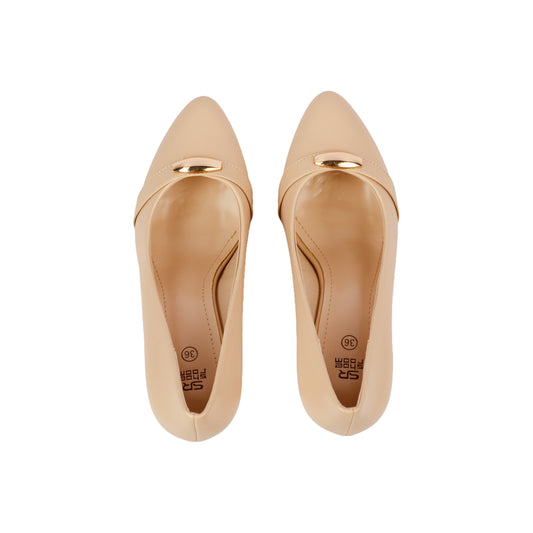 Golden Buckle High Heels Shoes