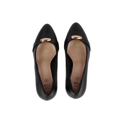 Golden Buckle High Heels Shoes