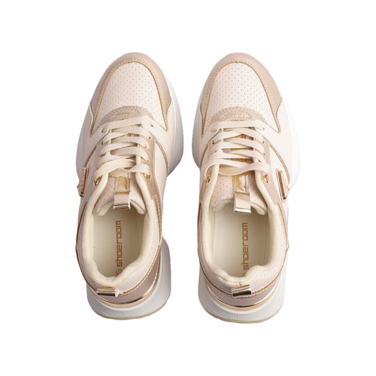 Shiny Lace-up Sneakers