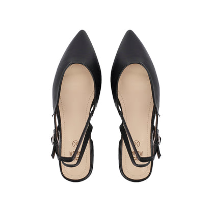 Double Buckle Slingback Shoes