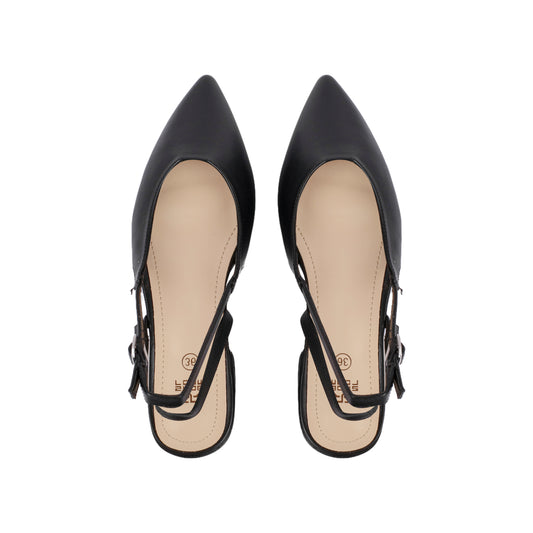 Double Buckle Slingback Shoes