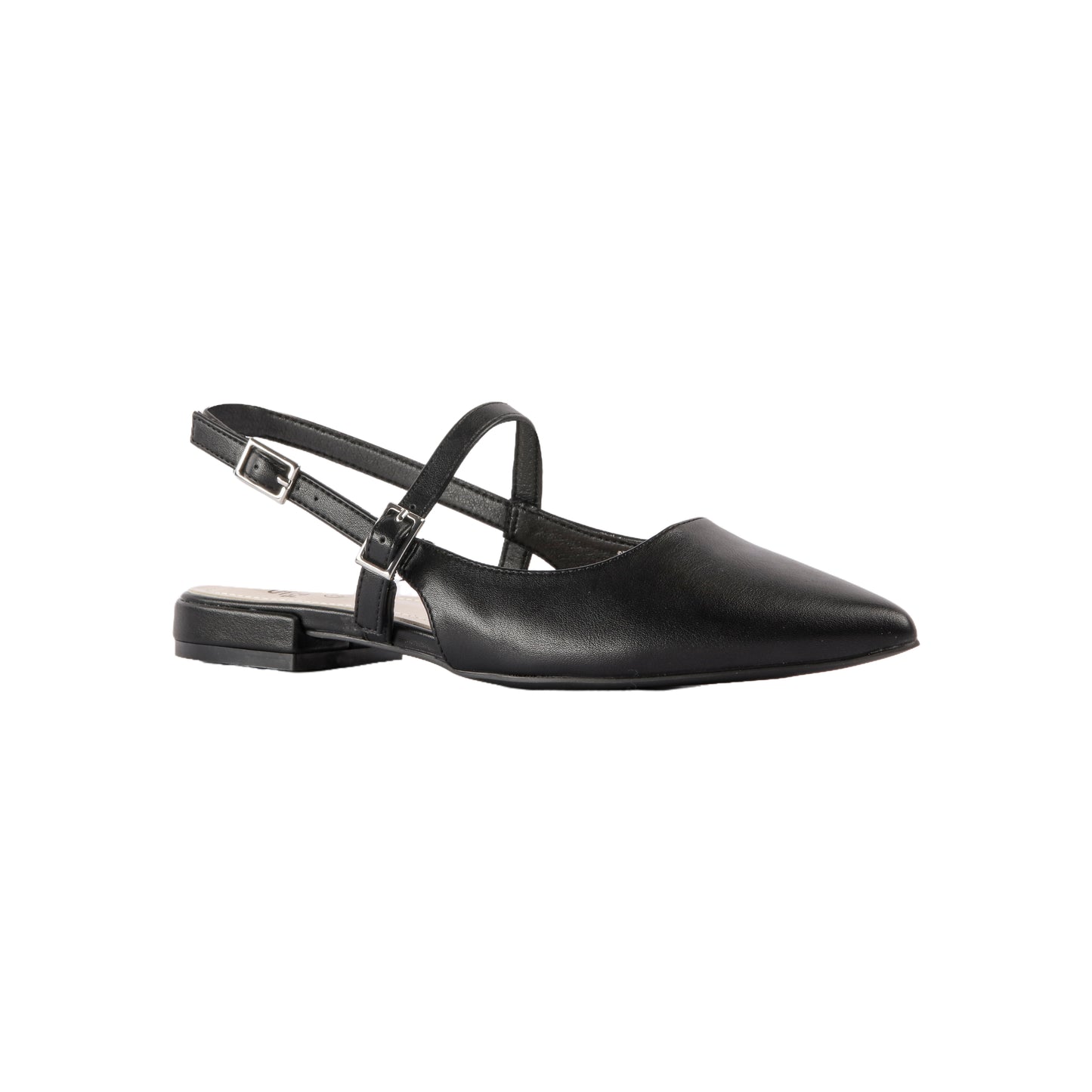 Double Buckle Slingback Shoes