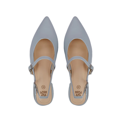 Double Buckle Slingback Shoes