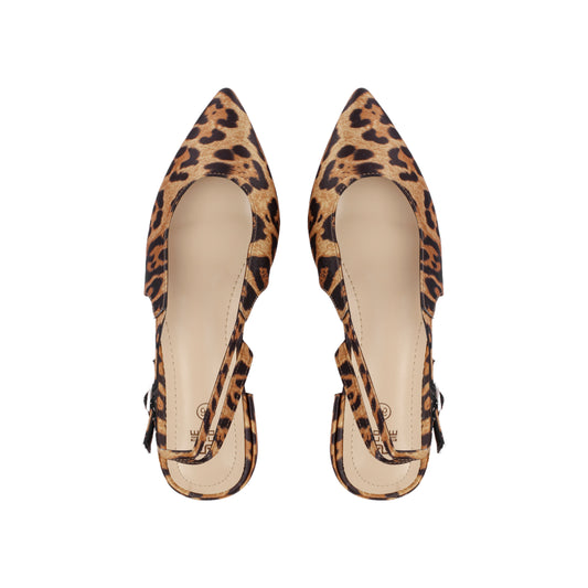 Double Buckle Slingback Shoes