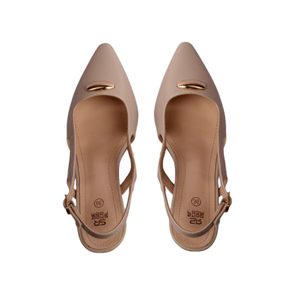 Sligback High Heels with Golden Detail