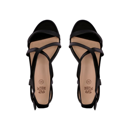 Chic Criss Cross Heeled Sandal