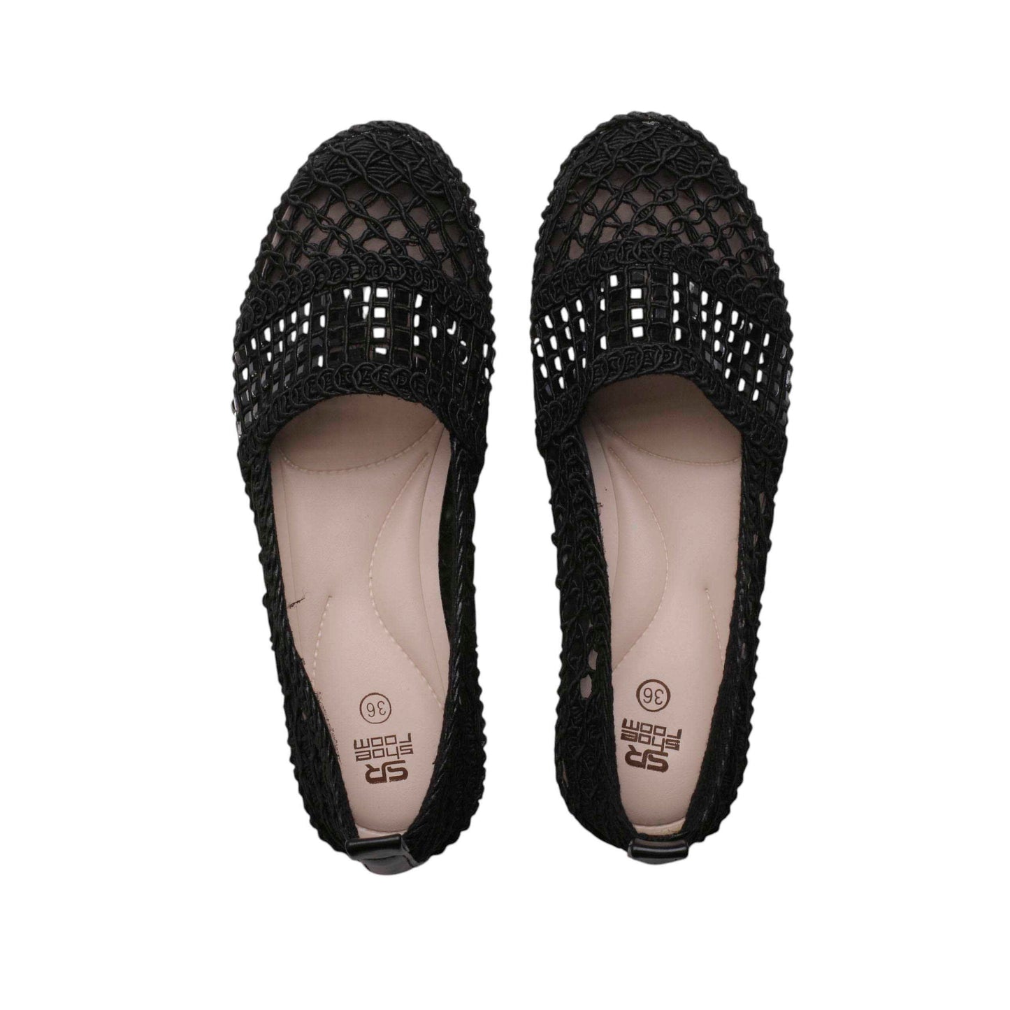 Crochet Espadrille with Rhinestones