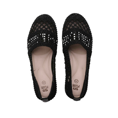 Crochet Espadrille with Rhinestones