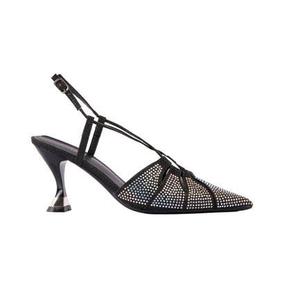 Soiree Strass Pointed Toe High Heels