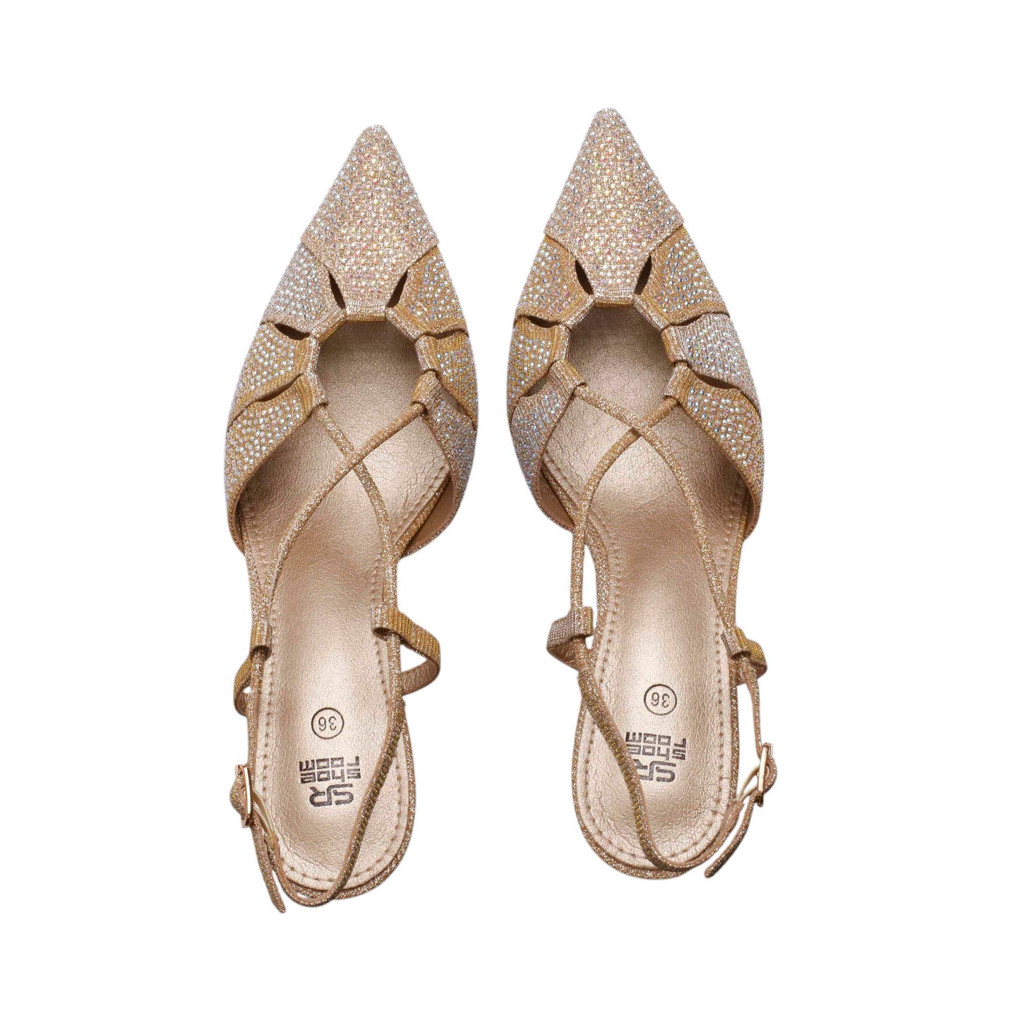 Soiree Strass Pointed Toe High Heels