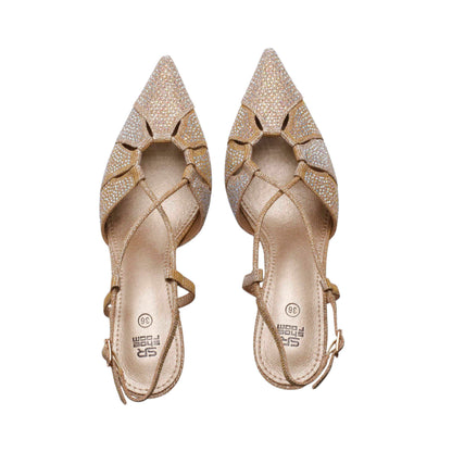 Soiree Strass Pointed Toe High Heels
