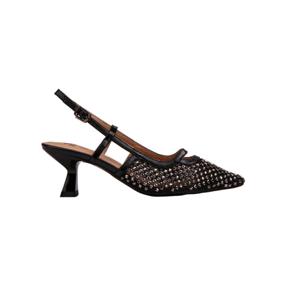 Soiree Mesh High Heels with Strass