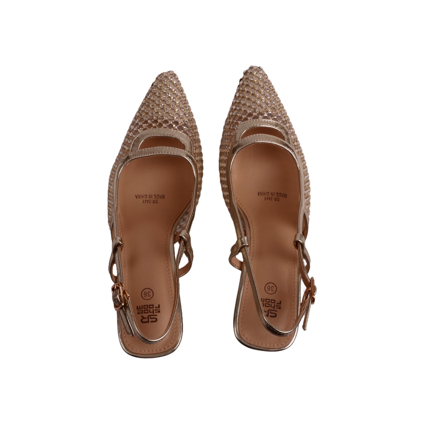 Soiree Mesh High Heels with Strass