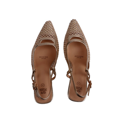 Soiree Mesh High Heels with Strass