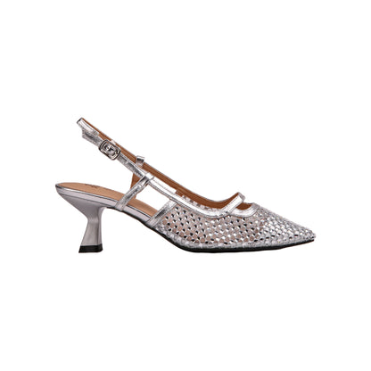 Soiree Mesh High Heels with Strass