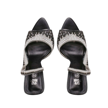 Soiree Slingback Sandal with Pearls