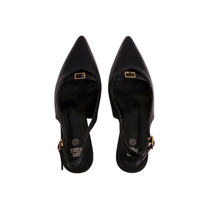 Slingback Leather High Heels