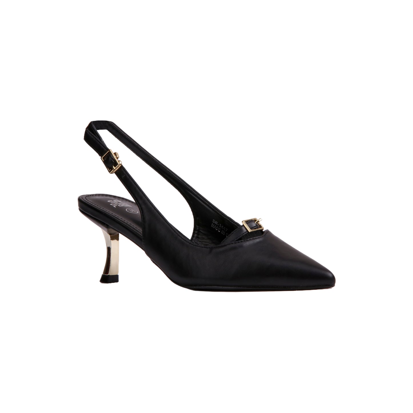 Slingback Leather High Heels