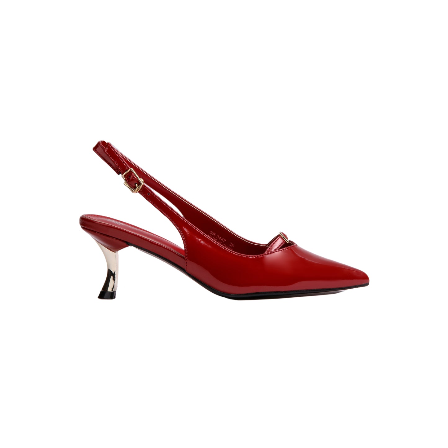 Slingback Leather High Heels