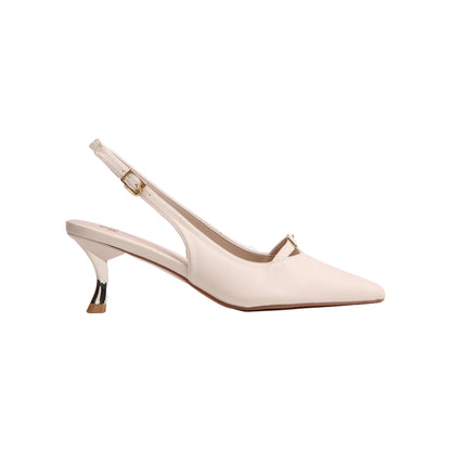Slingback Leather High Heels