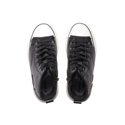 High Top Leather Sneakers
