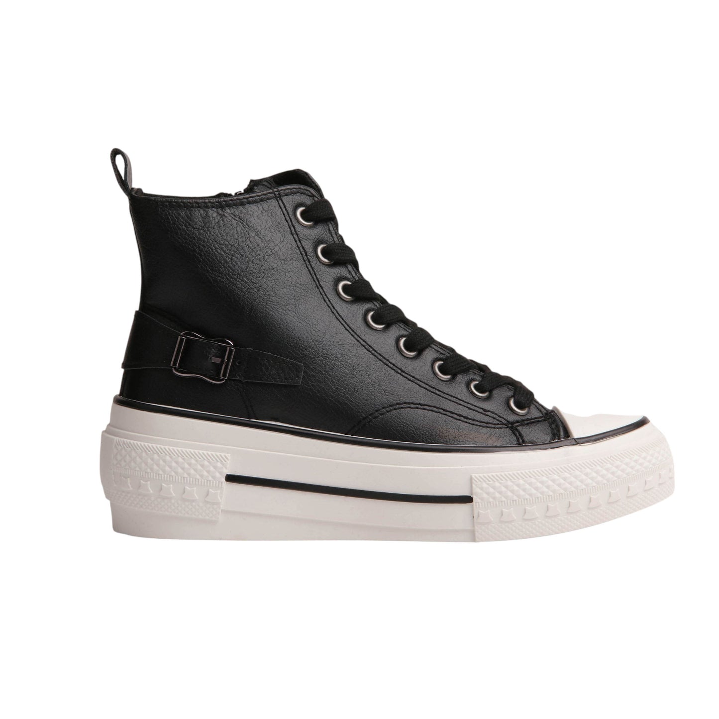 High Top Leather Sneakers