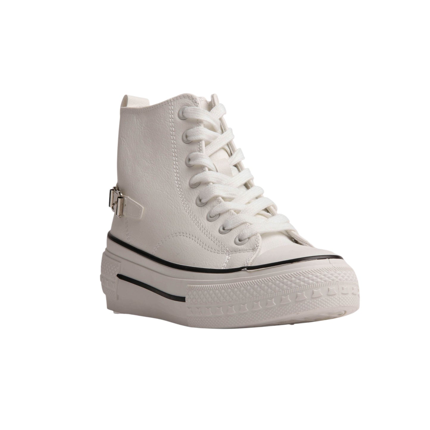 High Top Leather Sneakers