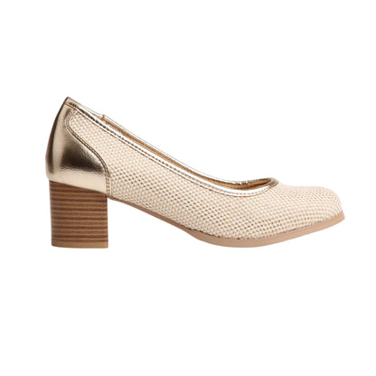 Block Heel Soiree Pumps