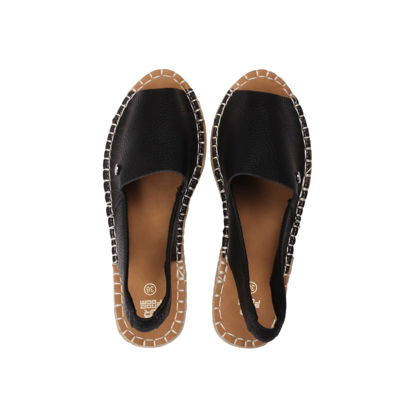 Burlap Outsole Flat Sandal