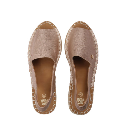 Burlap Outsole Flat Sandal