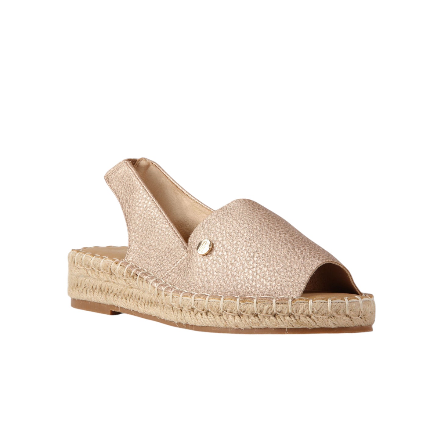 Burlap Outsole Flat Sandal