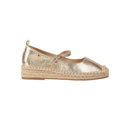 Burlap Outsole Shiny Shoes