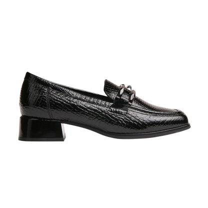 Textured Patent Leather Loafer