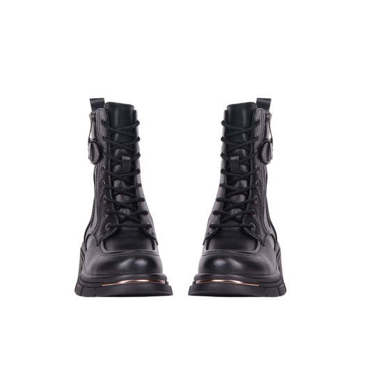 Side Zipper Half Boot - 3 CM
