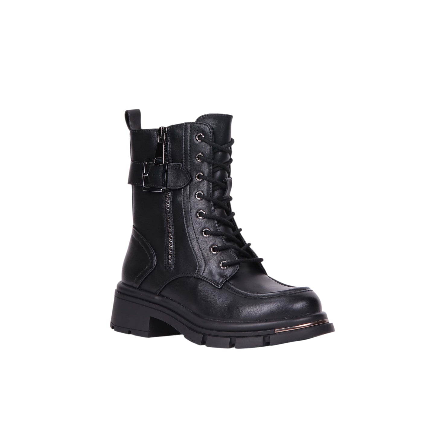 Side Zipper Half Boot - 3 CM
