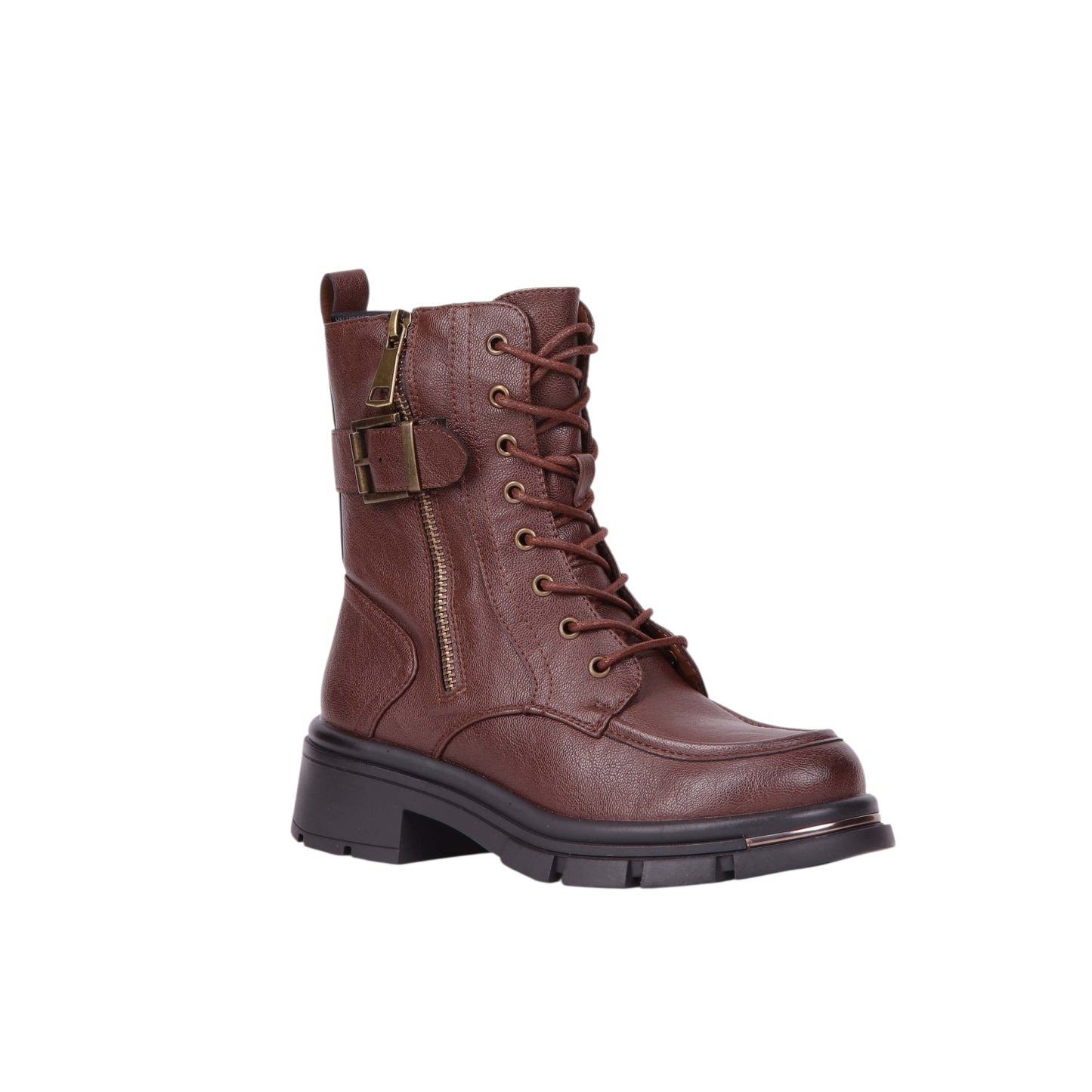 Side Zipper Half Boot - 3 CM