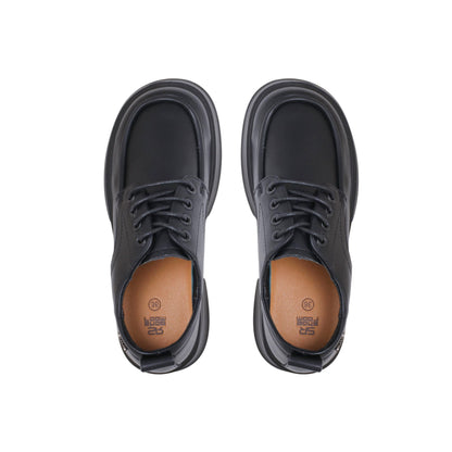 Lace-up Loafer with Flat Heel
