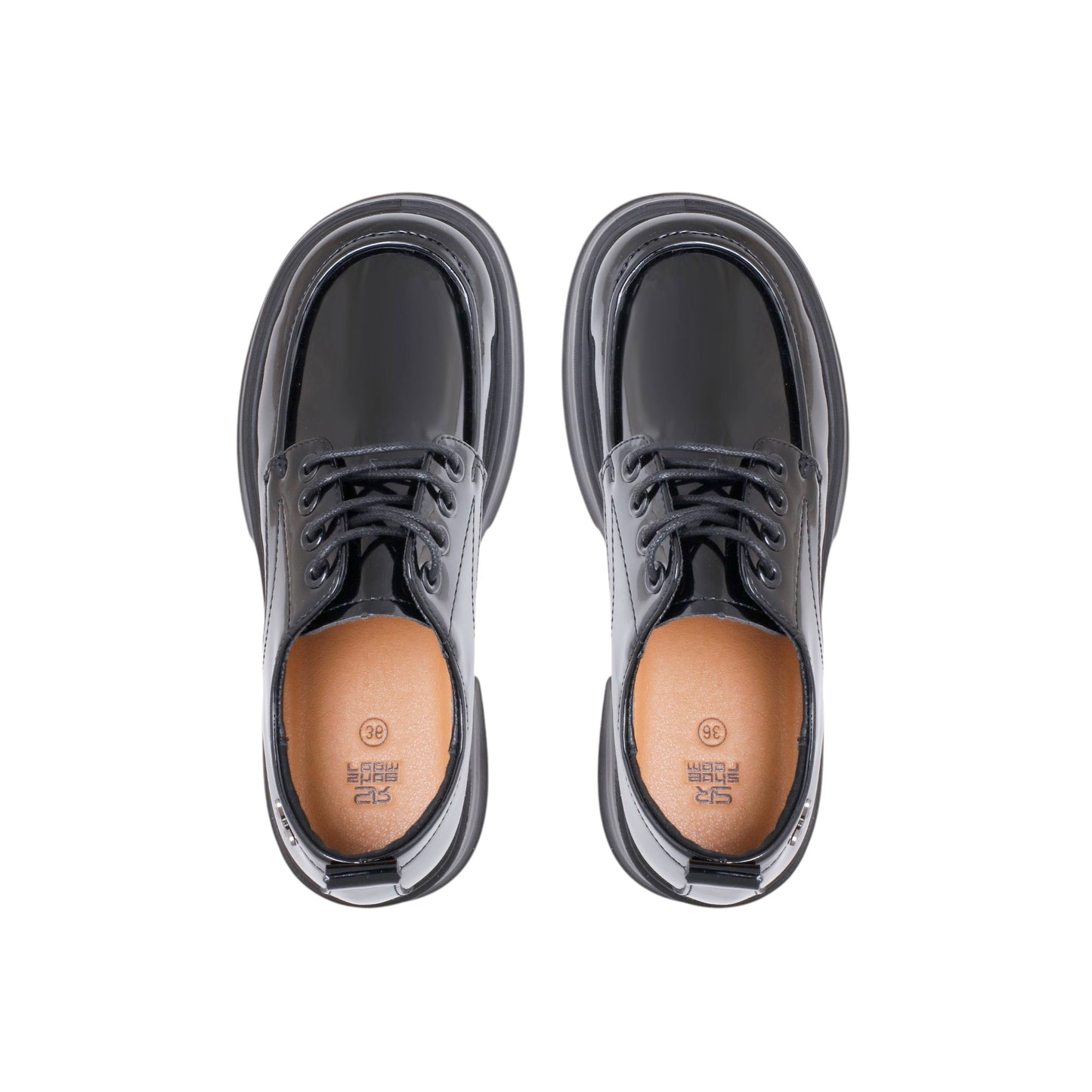 Patent Leather Lace-up Loafer