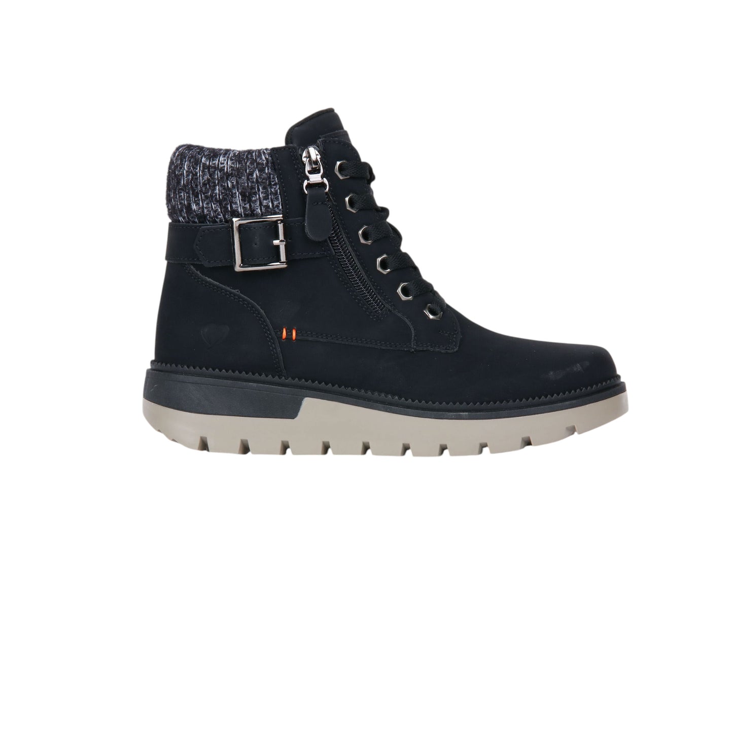Suede Leather Combat Boot