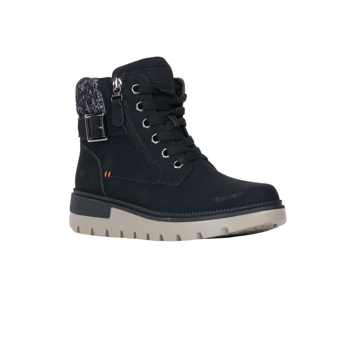 Suede Leather Combat Boot