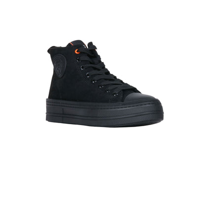 Suede Leather High-Top Sneakers