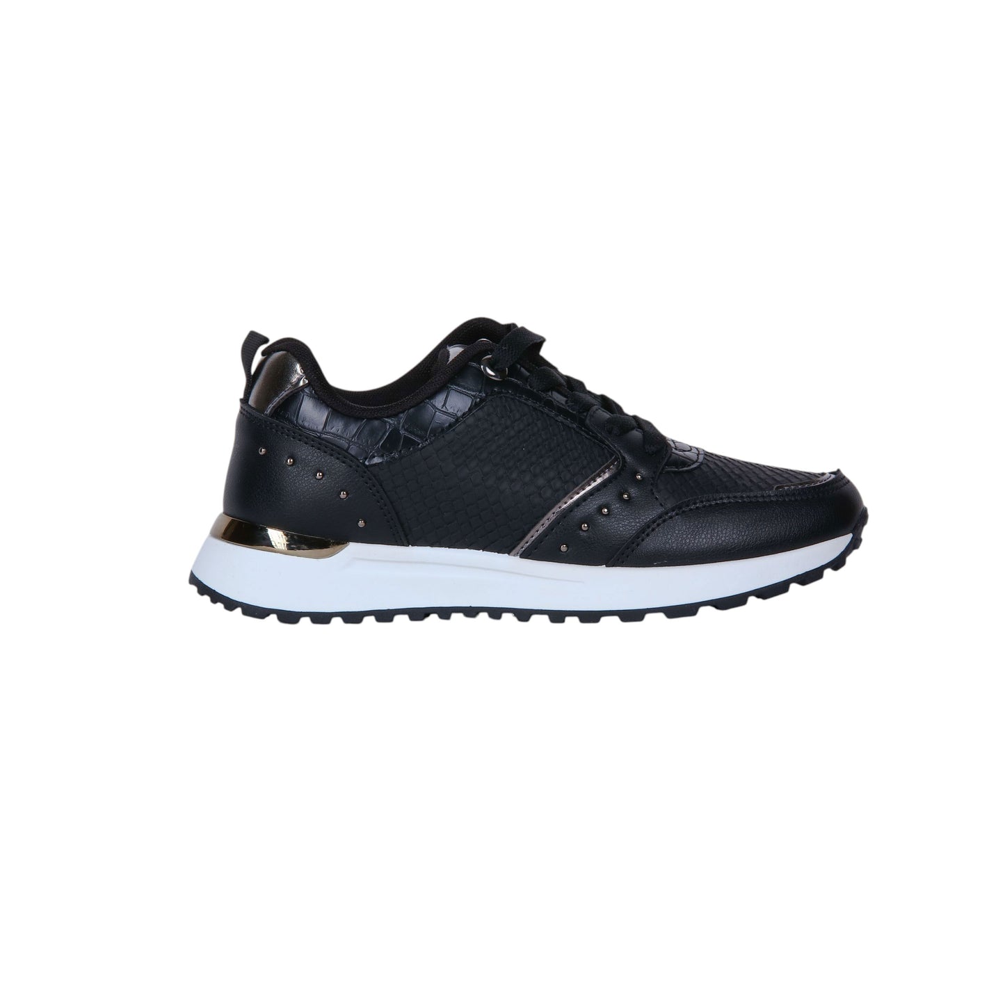Leather Sneakers Decorated with Studs