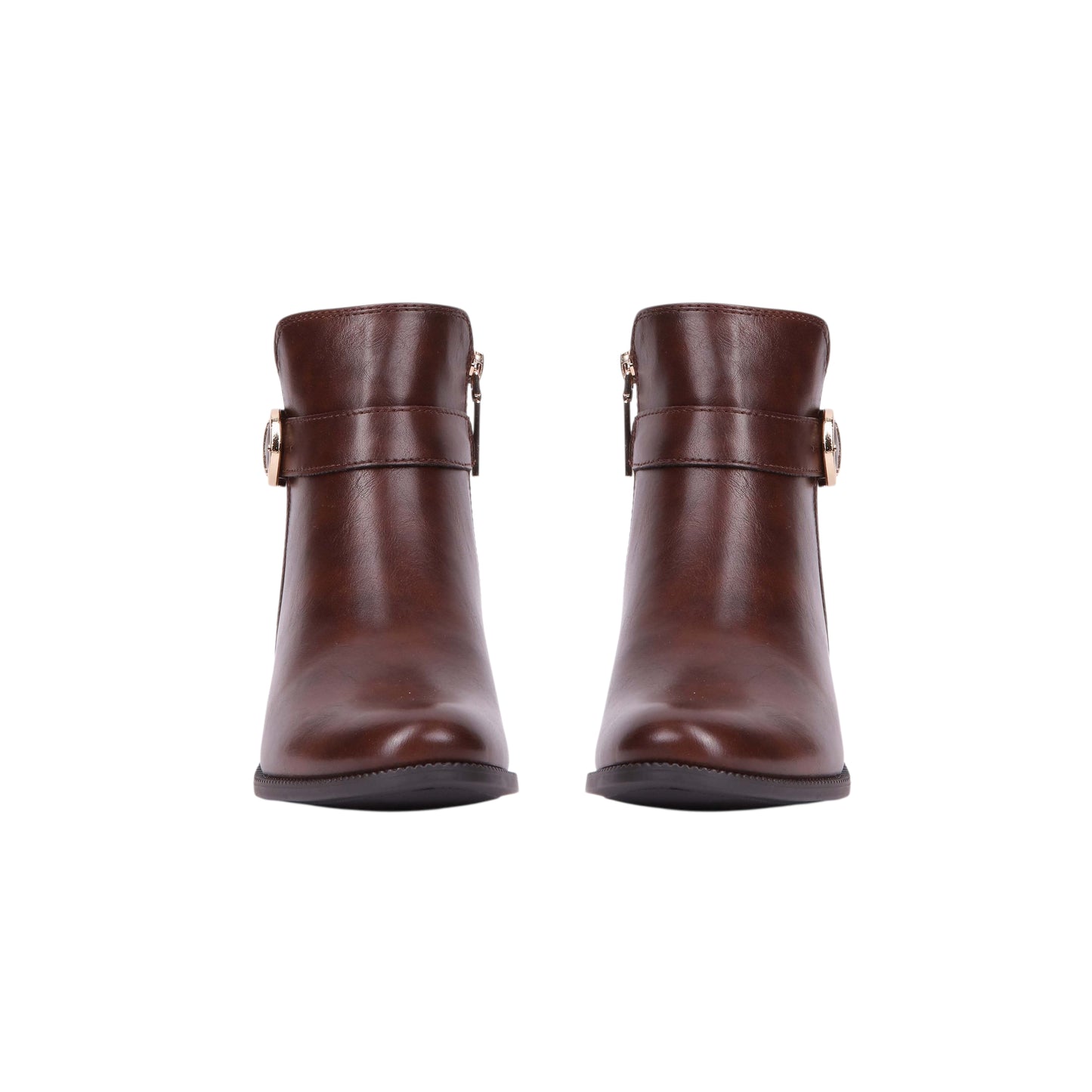 Golden Buckle Half Boot - 3 CM